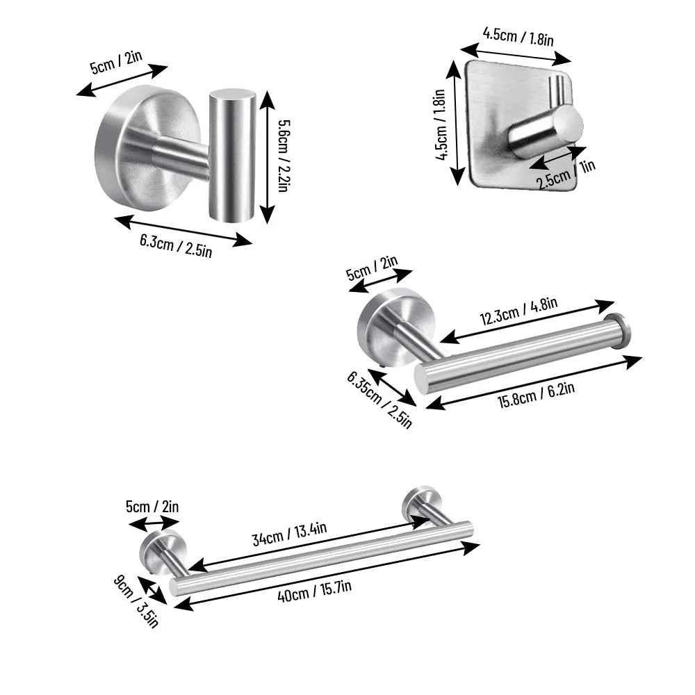 5 Pieces Bathroom Hardware Accessories Set