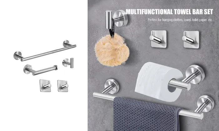 5 Pieces Bathroom Hardware Accessories Set