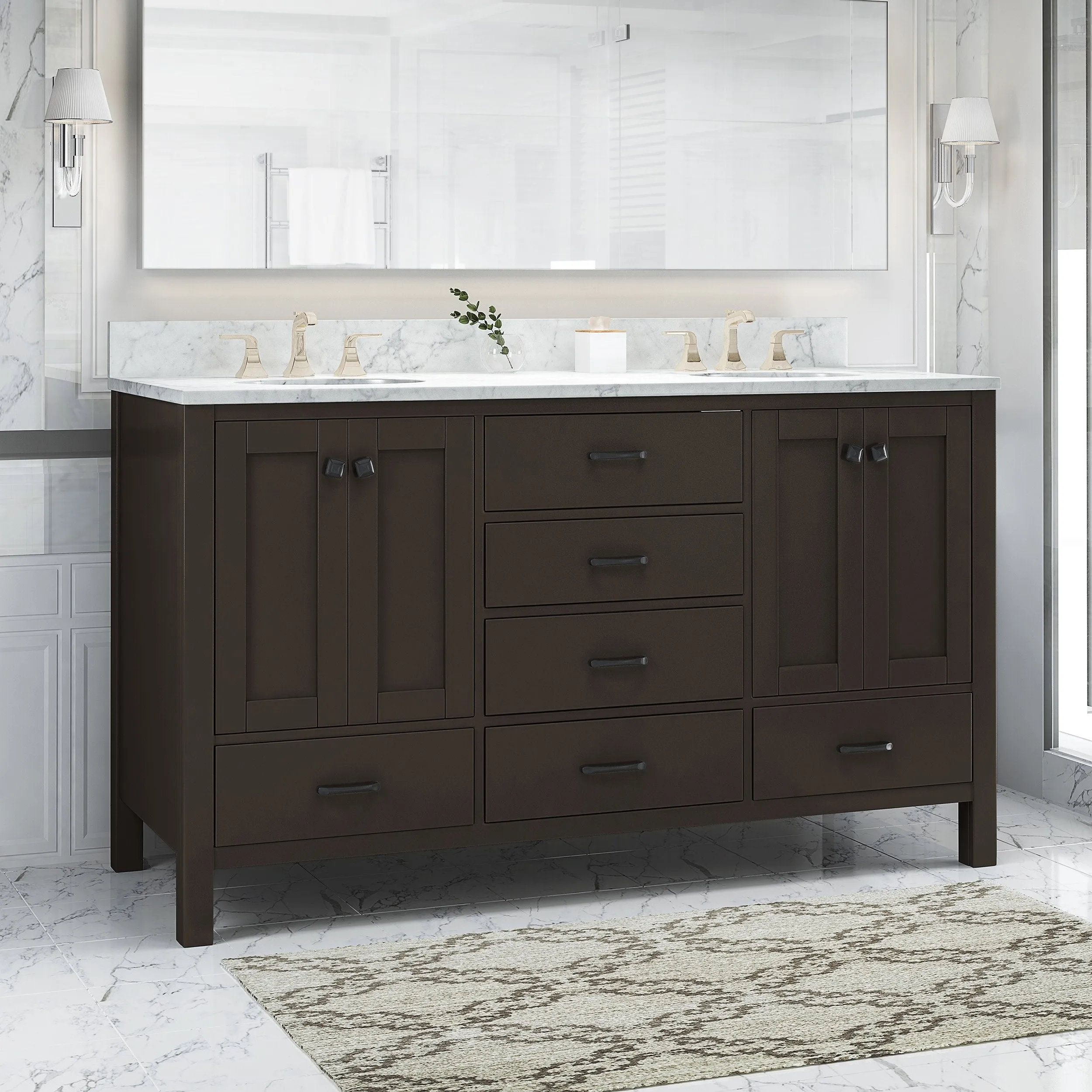 60" Wood Bathroom Vanity (Counter Top Not Included) - NH088703