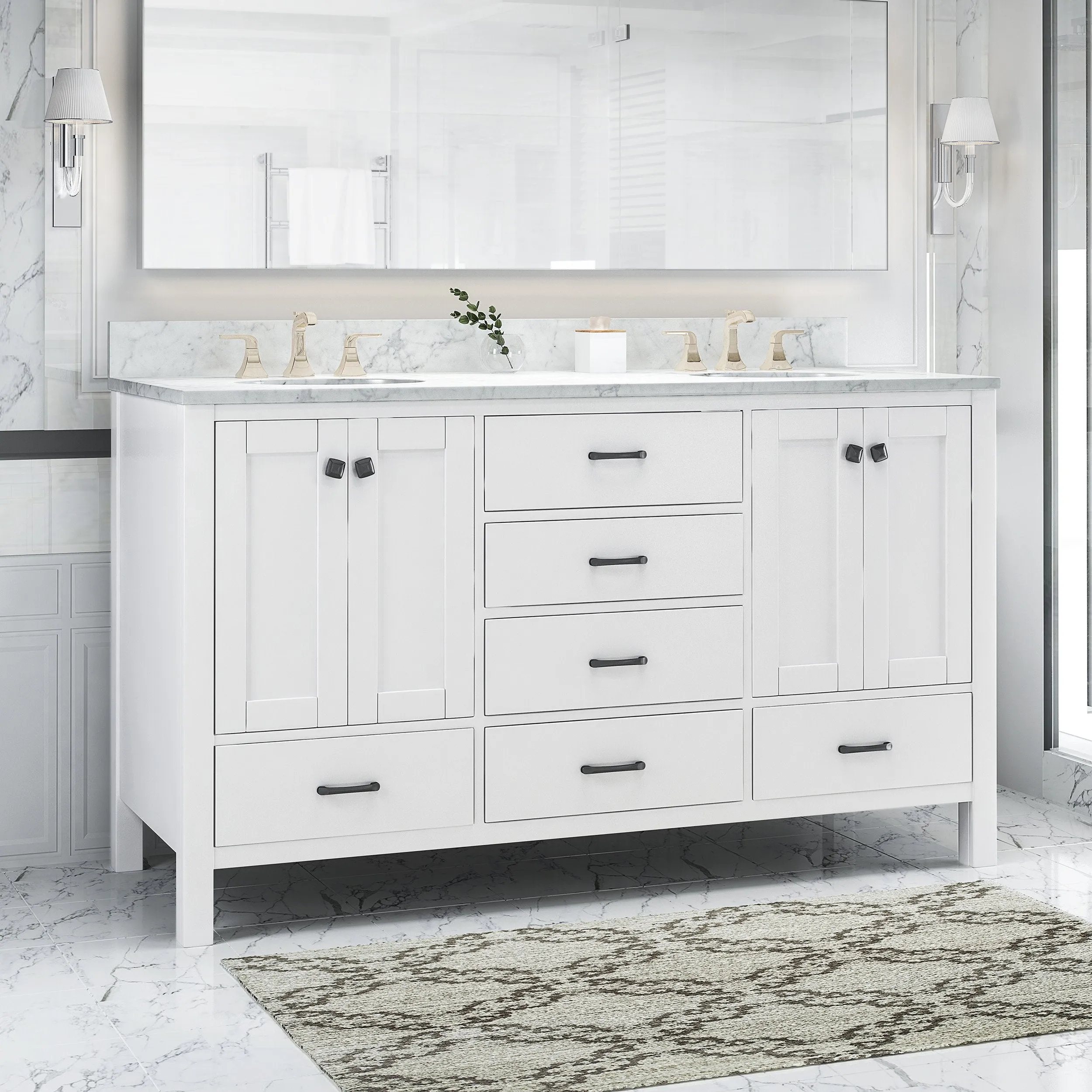 60" Wood Bathroom Vanity (Counter Top Not Included) - NH088703