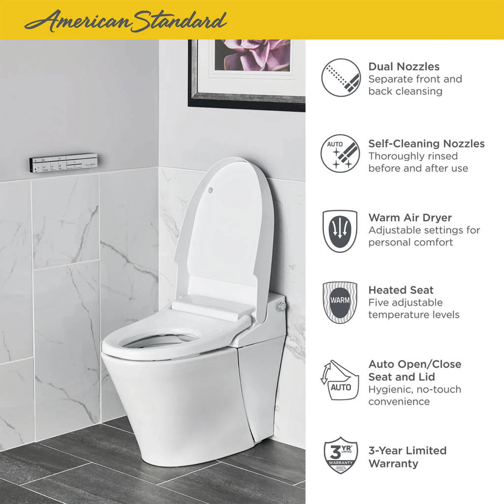 American Standard Advanced Clean 100 SpaLet Bidet Toilet