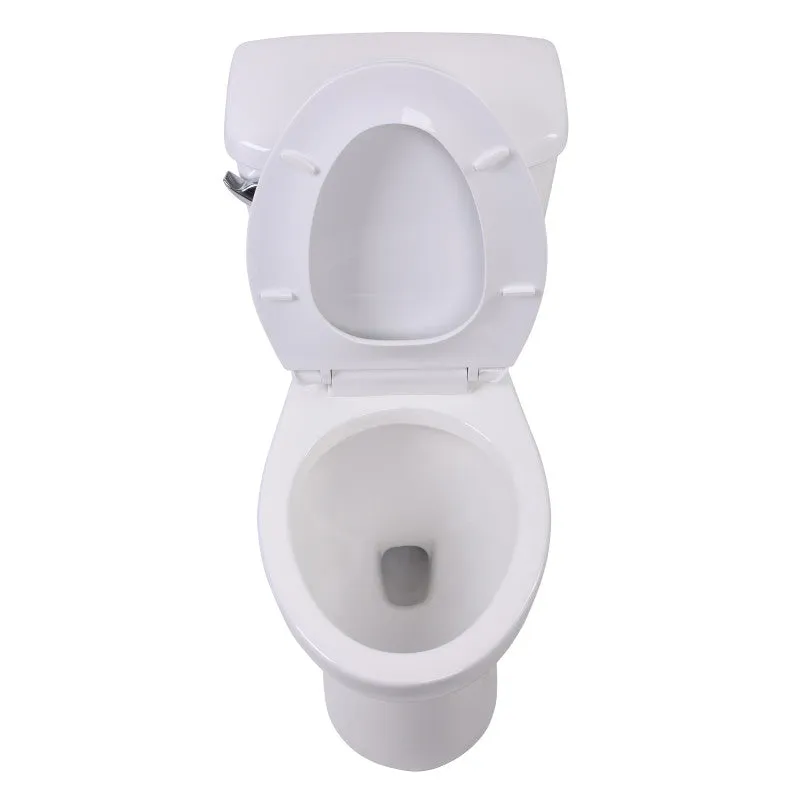 ANZZI Author 2-piece 1.28 GPF Single Flush Elongated Toilet in White