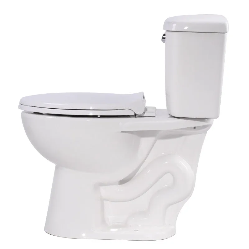 ANZZI Author 2-piece 1.28 GPF Single Flush Elongated Toilet in White