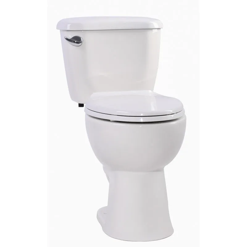 ANZZI Author 2-piece 1.28 GPF Single Flush Elongated Toilet in White