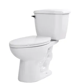 ANZZI Kame 2-piece 1.28 GPF Single Flush Elongated Toilet in White