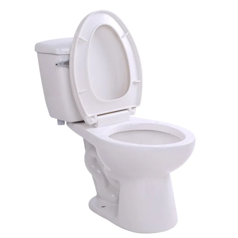 ANZZI Kame 2-piece 1.28 GPF Single Flush Elongated Toilet in White