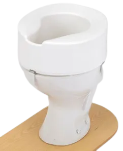 Ashby White Raised Toilet Seat With or Without Lid