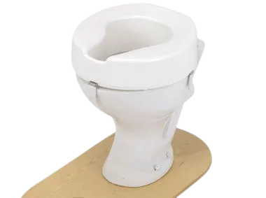 Ashby White Raised Toilet Seat With or Without Lid