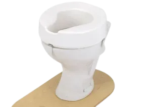 Ashby White Raised Toilet Seat With or Without Lid