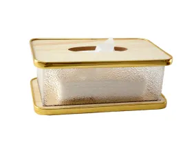 Bamboo Lid Tissue Paper Box Double14249 Walled-SA2403-14