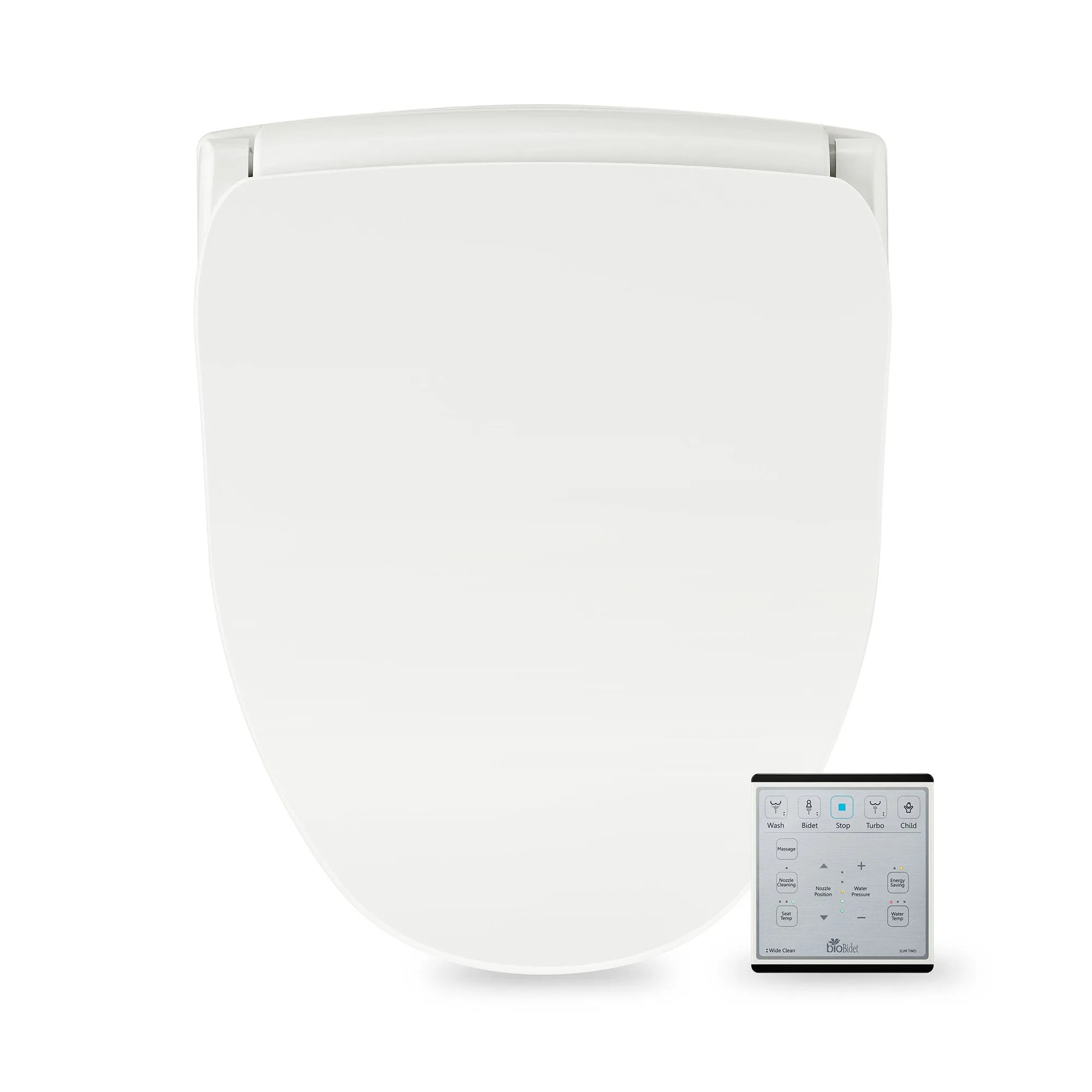 Bio Bidet Slim TWO Bidet Smart Toilet Seat- Elongated White