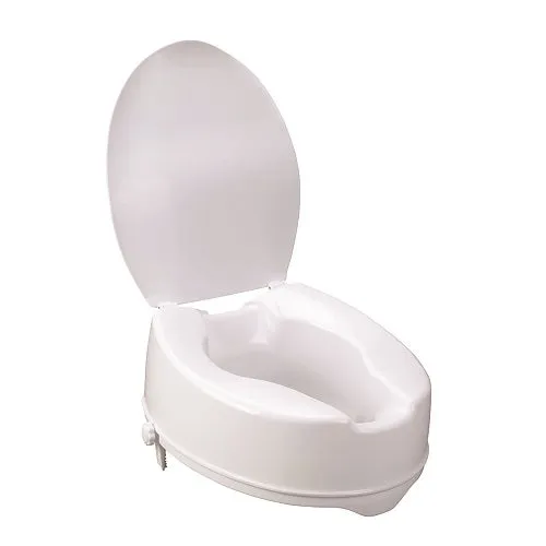 BIOS Raised Toilet Seat with Lid 4"