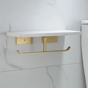 Brass Marble Toilet Paper Holder Nordic Brushed Gold Roll Paper Holder