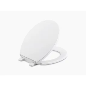 Brevia Round Slow-Close Toilet Seat in White