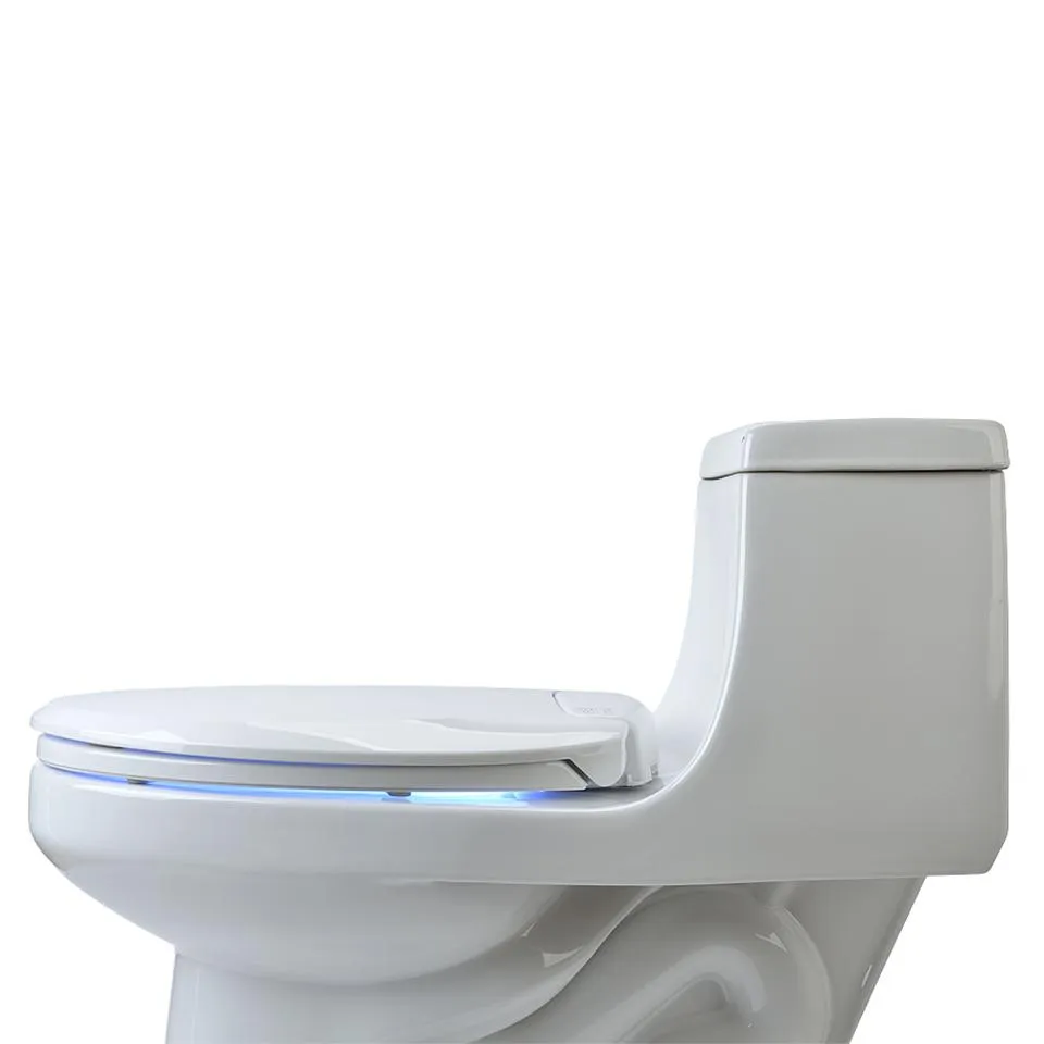 Brondell L60-RW LumaWarm Heated Nightlight Toilet Seat - Round, White