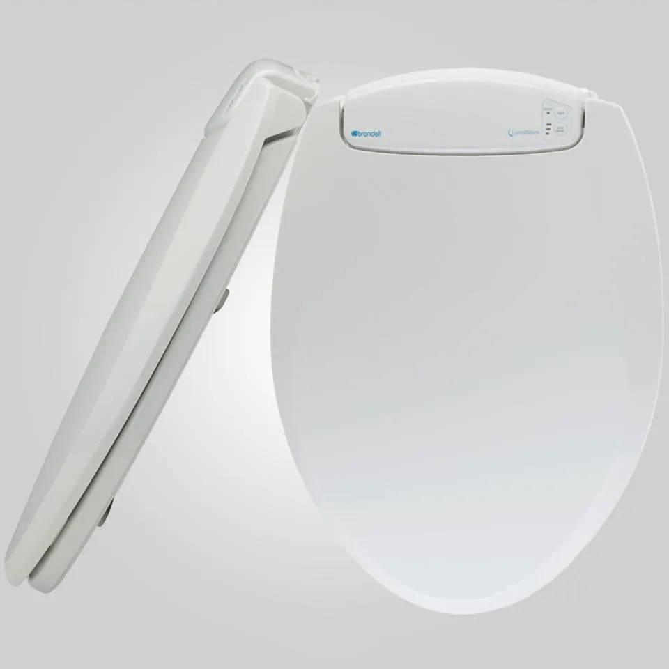 Brondell L60-RW LumaWarm Heated Nightlight Toilet Seat - Round, White