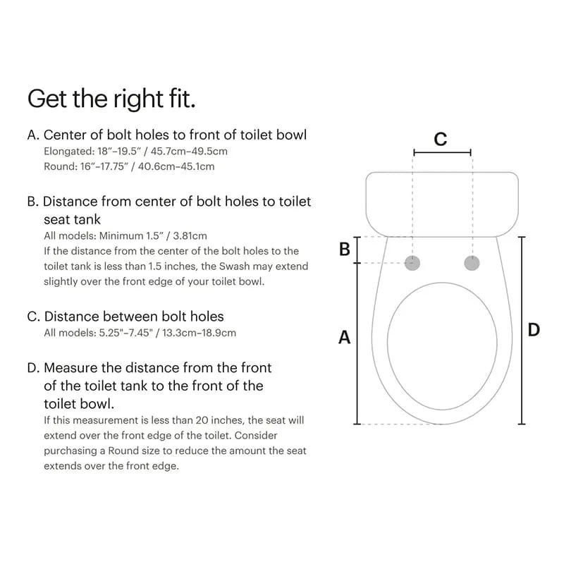 Brondell Swash EM617 Bidet Toilet Seat