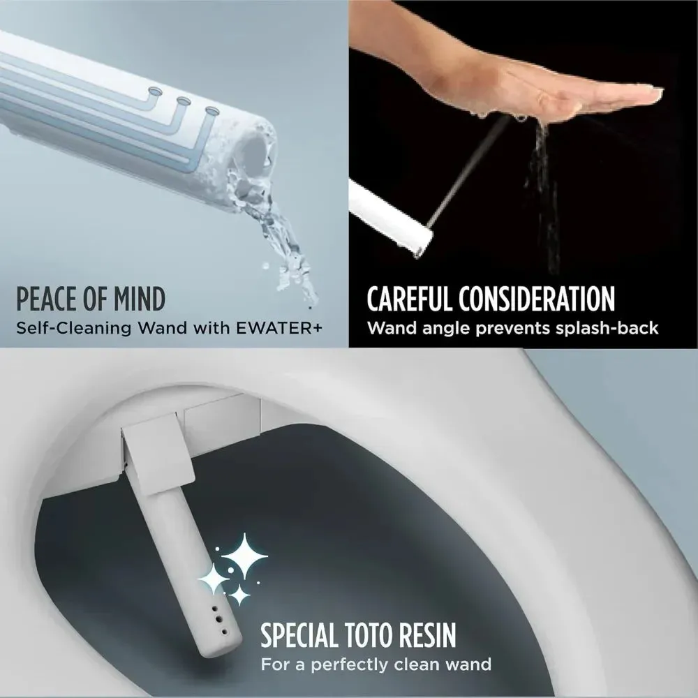 C2 Electronic Bidet Toilet Seat with PREMIST and EWATER  Wand Cleaning