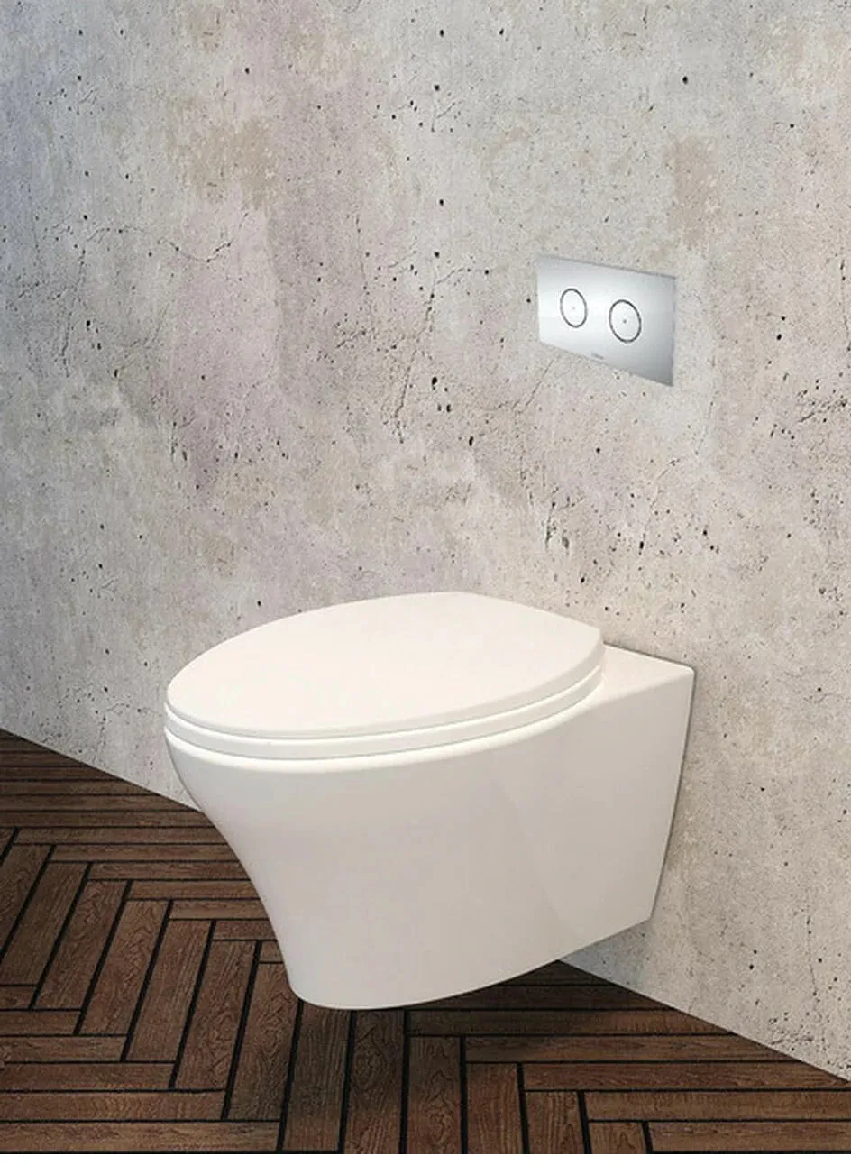 Caroma- Somerton Invisi Series II , Dual-flush Wall Hung Toilet (FULL SET)