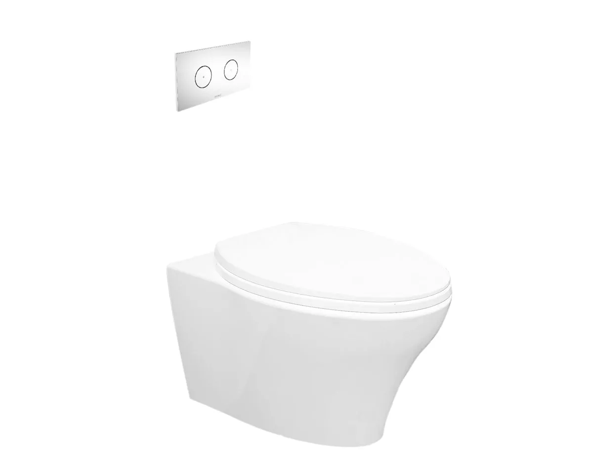 Caroma- Somerton Invisi Series II , Dual-flush Wall Hung Toilet (FULL SET)