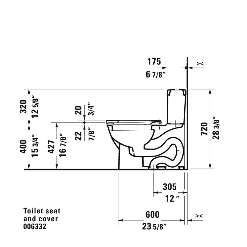 Darling New Elongated 1.28 gpf One-Piece Toilet in White