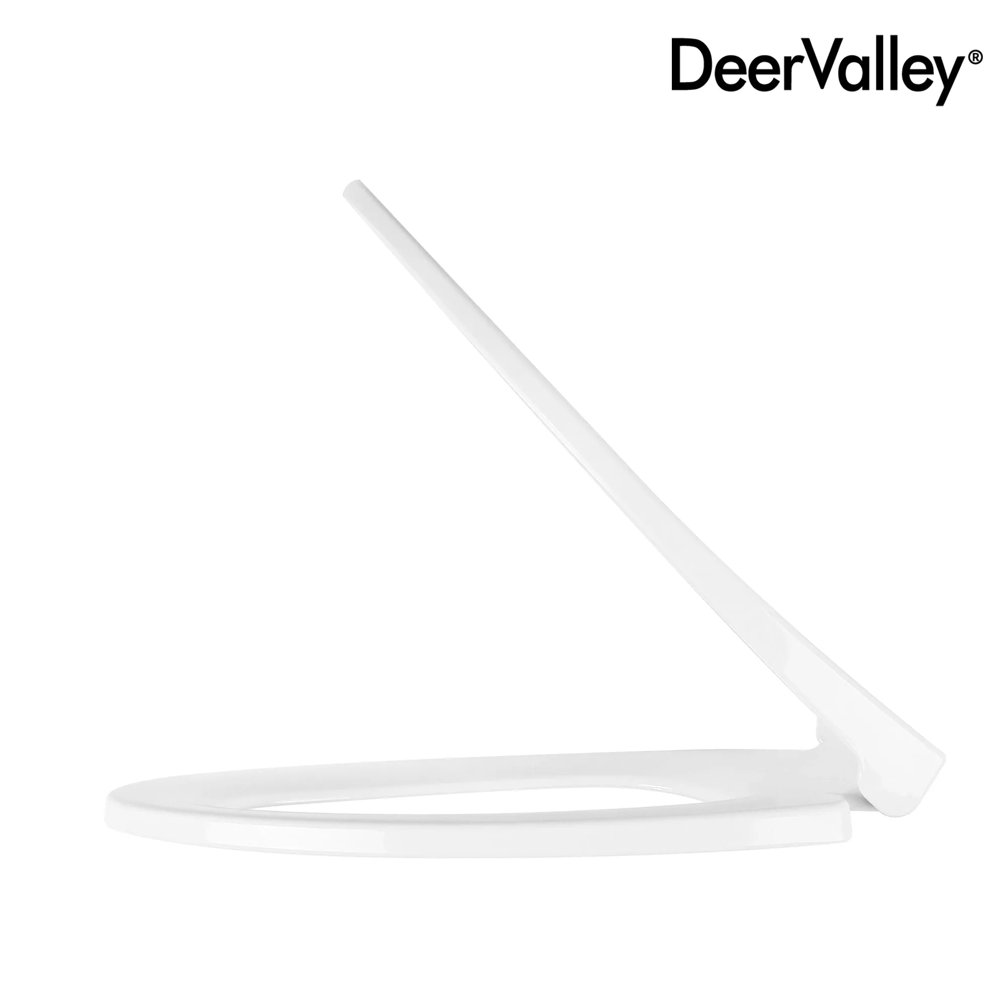 DeerValley DV-F0076S11 Quick-Release Plastic Elongated polypropylene Toilet Seat (Fit with DV-2F0076/DV-2F0078)