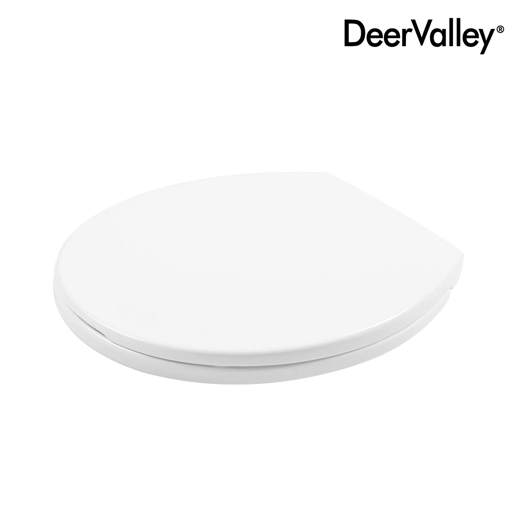 DeerValley DV-F0077S11 Quick-Release Plastic Elongated polypropylene Toilet Seat (Fit with DV-2F0077/DV-2F0079)