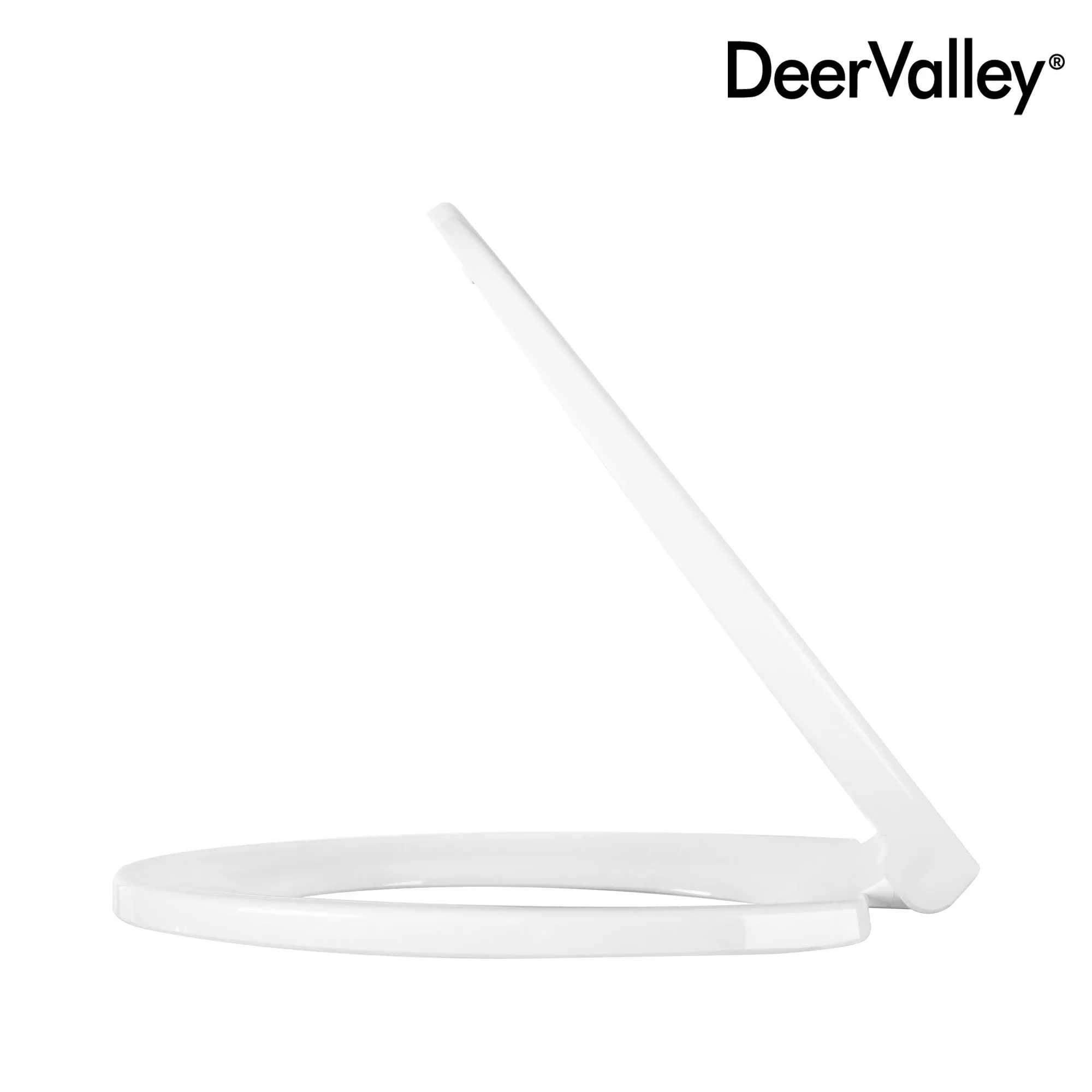 DeerValley DV-F0077S11 Quick-Release Plastic Elongated polypropylene Toilet Seat (Fit with DV-2F0077/DV-2F0079)