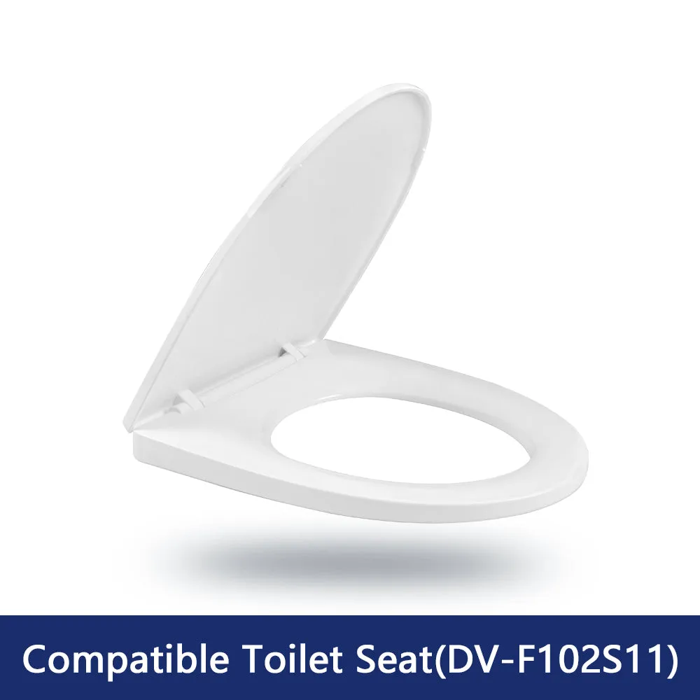 DeerValley DV-F102S11 Quick-Release Plastic Elongated polypropylene Toilet Seat (Fit with DV-1F52102)