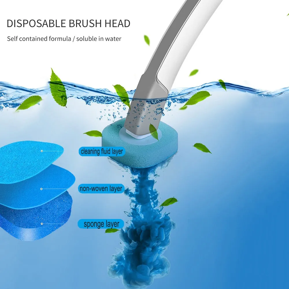 Disposable Long Handle Cleaning Pro Toilet Brush