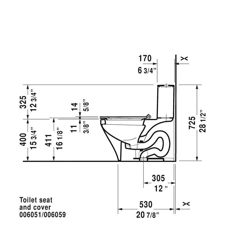 DuraStyle 1.32 gpf & 0.92 gpf Dual-Flush One-Piece Toilet in White