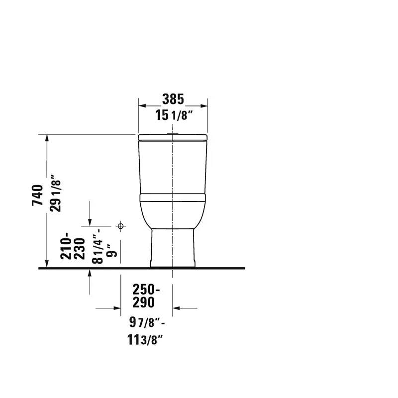 DuraStyle Basic Elongated 1.32 gpf & 0.92 gpf Dual-Flush One-Piece Toilet in White