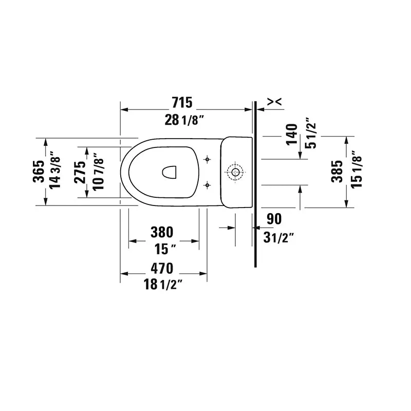 DuraStyle Basic Elongated 1.32 gpf & 0.92 gpf Dual-Flush One-Piece Toilet in White