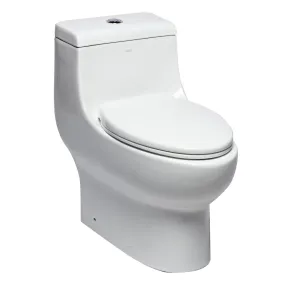 Eago TB358 Dual Flush One Piece Elongated Ceramic Toilet