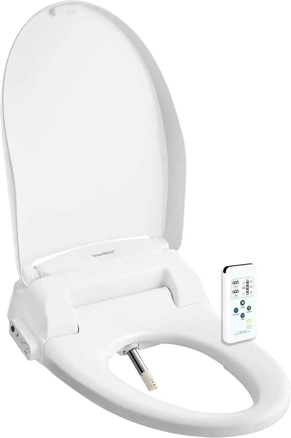 Electric Bidet Seat for Elongated Toilets with Remote Control