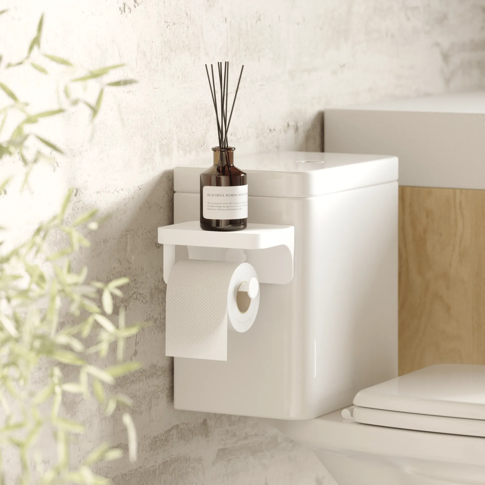 Flex Adhesive Toilet Paper Holder