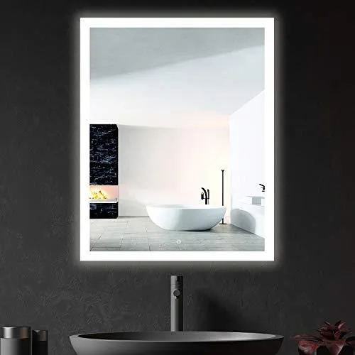 Frameless Frosted Led Mirrors for Bathrooms - Single Colors