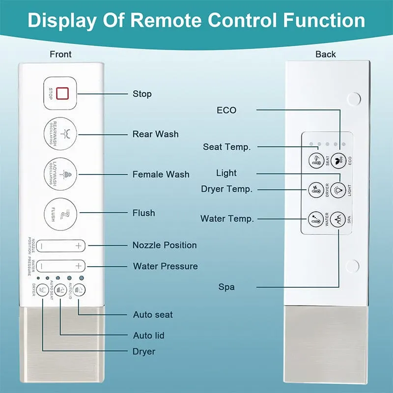 Giving Tree Elongated One-Piece Floor Mounted Smart Toilet with Remote Control and Automatic Cover