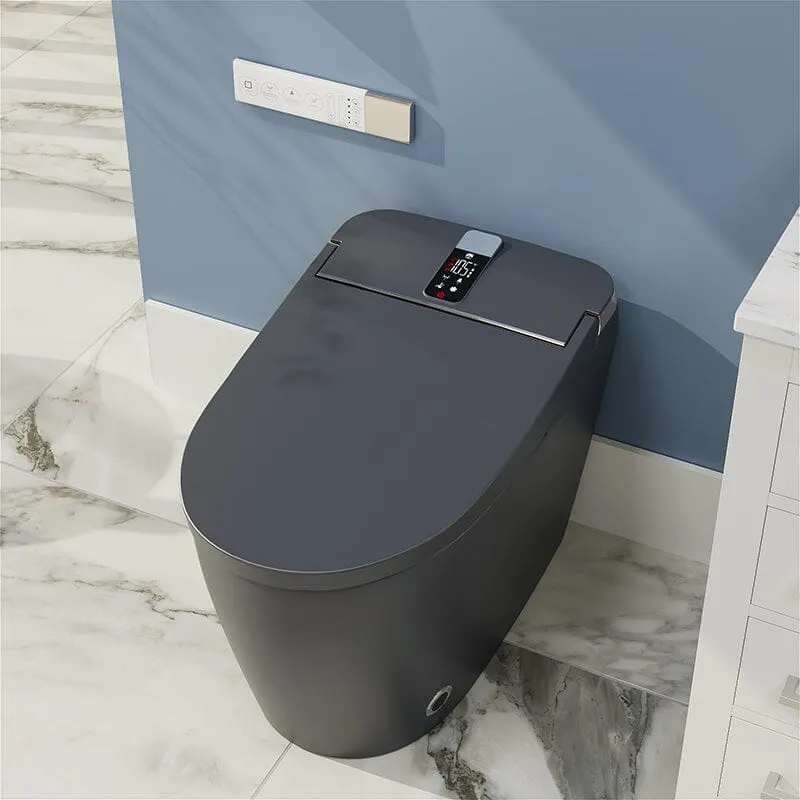 Giving Tree Elongated One-Piece Floor Mounted Smart Toilet with Remote Control and Automatic Cover