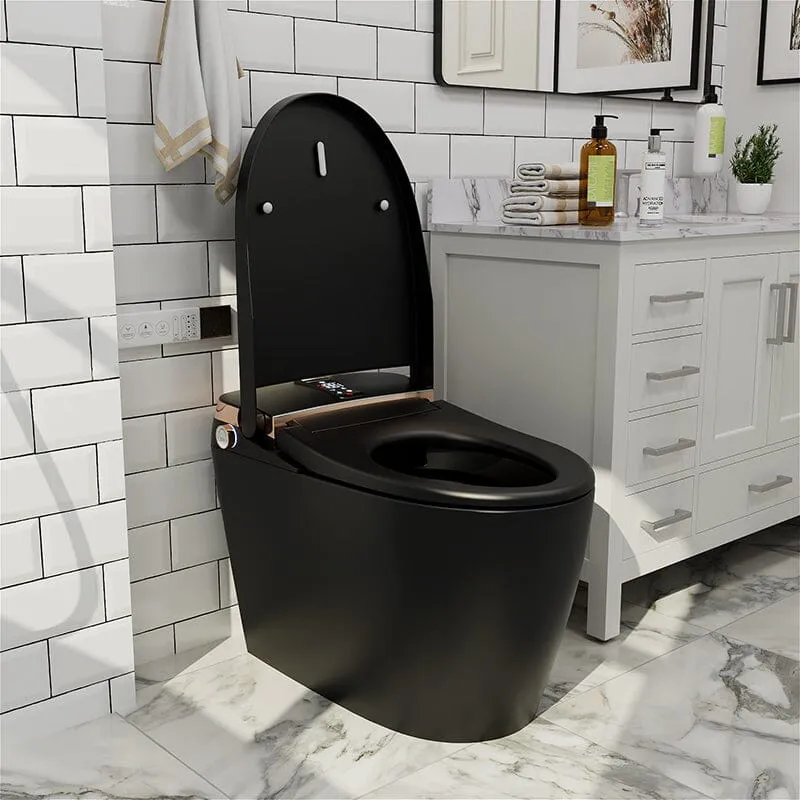 Giving Tree Elongated One-Piece Floor Mounted Smart Toilet with Remote Control and Automatic Cover