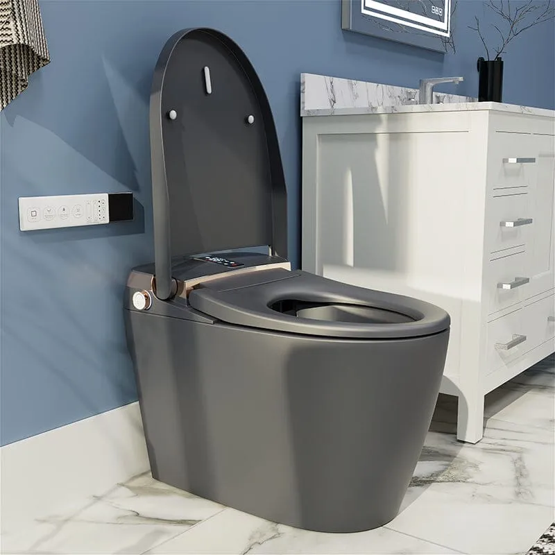 Giving Tree Elongated One-Piece Floor Mounted Smart Toilet with Remote Control and Automatic Cover