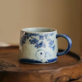 Gohobi Hand-painted Ceramic Rabbit Mug