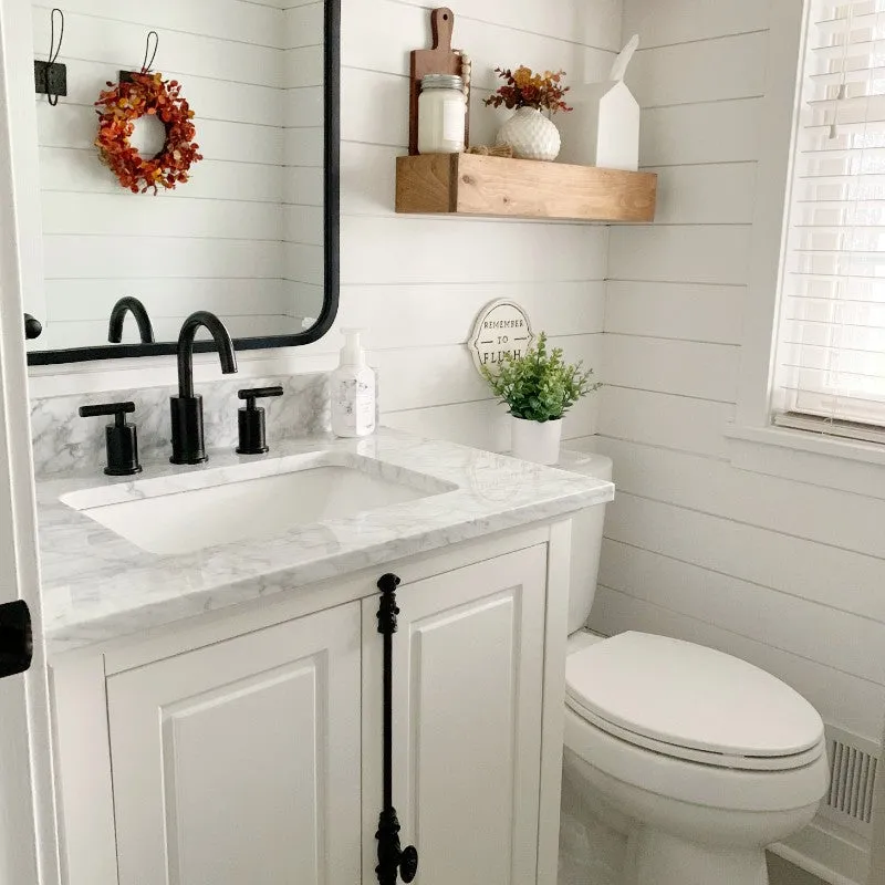 Hillsdale Dove White Freestanding Vanity Cabinet with Single Basin Integrated Sink and Countertop - Two Doors (31" x 34.5" x 22")