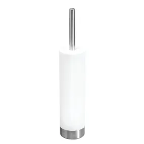 iDesign Toilet Brush in White and Brushed Stainless Steel