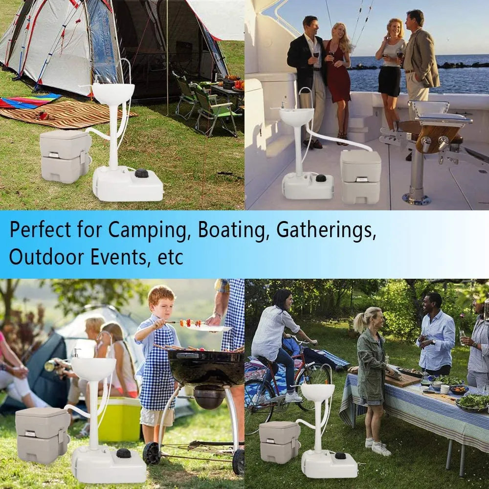 ITEM# 0073   Outdoor Garden Portable Camping Hand Sink for RV/Kitchen/Indoor/Outdoor (Watch Video)