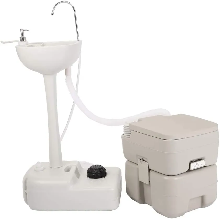 ITEM# 0073   Outdoor Garden Portable Camping Hand Sink for RV/Kitchen/Indoor/Outdoor (Watch Video)