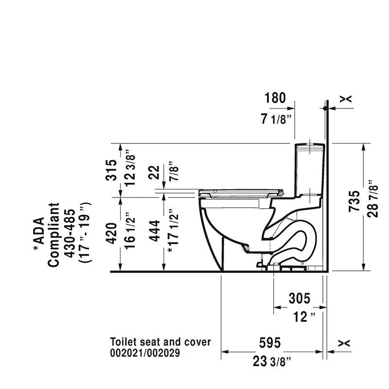 ME by Starck Elongated 1.28 gpf One-Piece Toilet in White - Seat Included