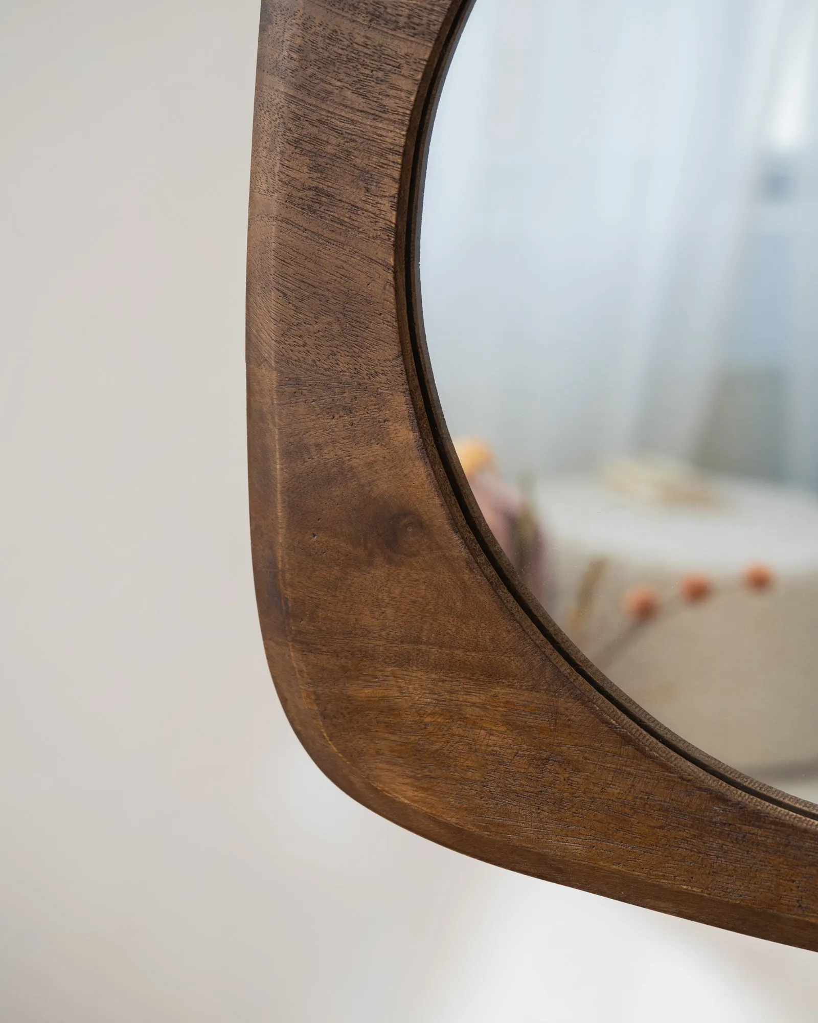 Mirror Moku Wood Brown