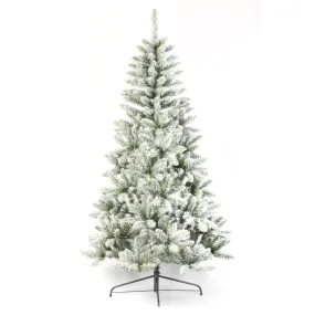 Neo 7FT Half Slim Xmas Snow Flocked Christmas Tree