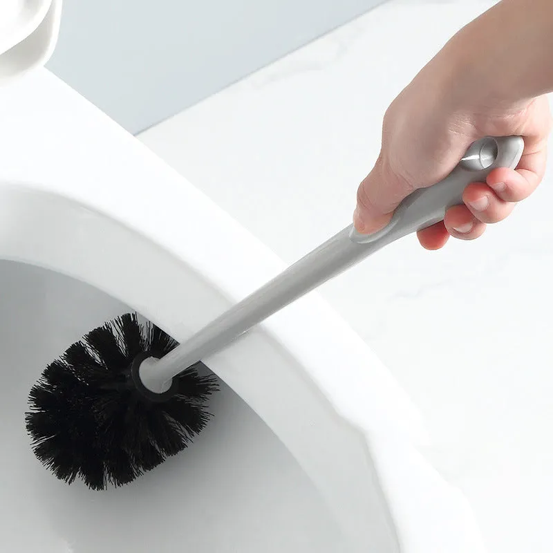 No-Drill Wall-Mounted Long Handle Toilet Brush, HG0126